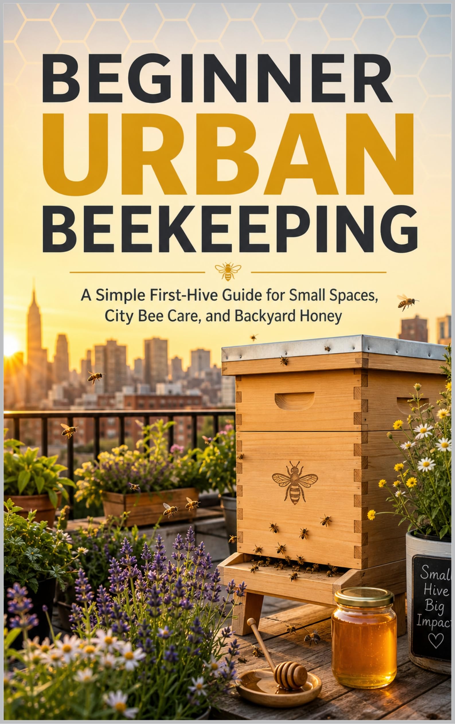 Beginner Urban Beekeeping: a Simple First-hive Guide for Small Spaces, City Bee Care, and Backyard Honey