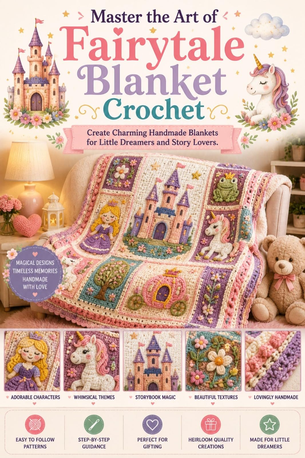 Master the Art of Fairytale Blanket Crochet: Create Charming Handmade Blankets for Little Dreamers and Story Lovers