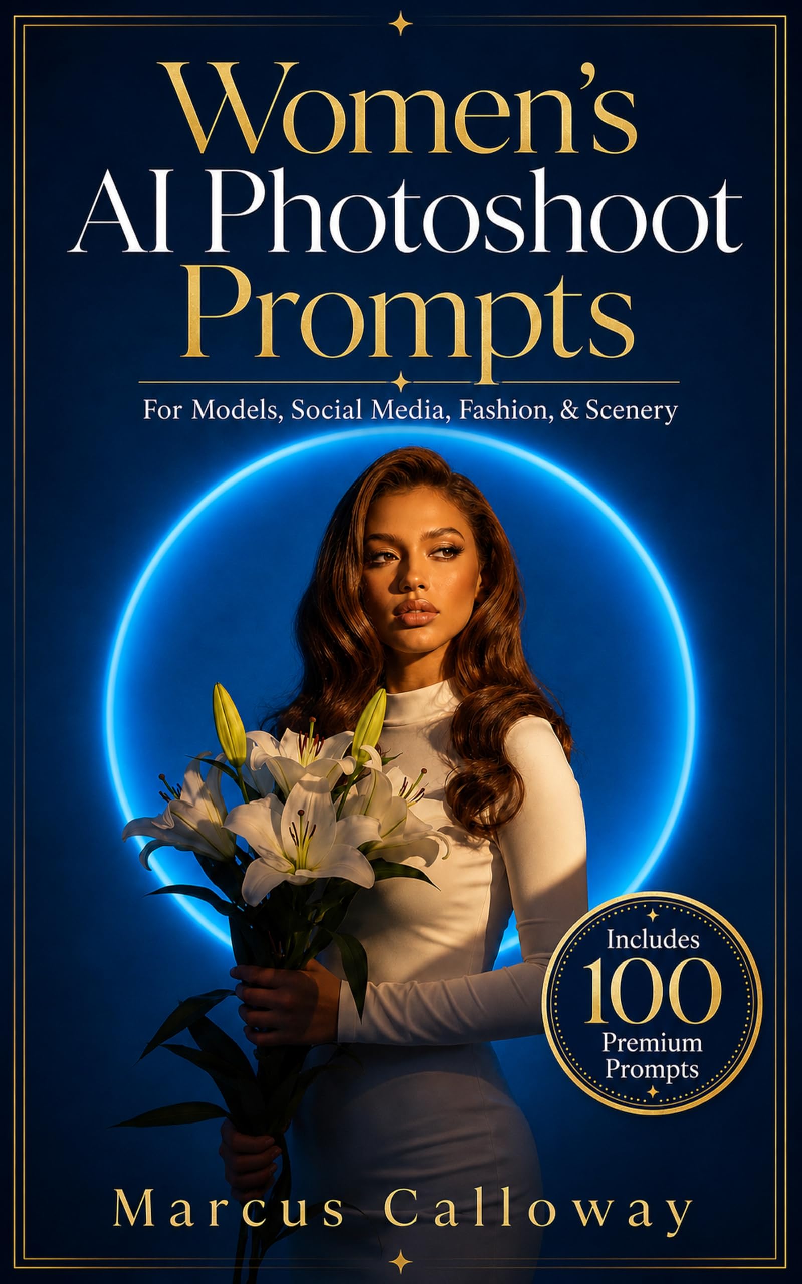 Womens Ai Photoshoot Prompts: for Models, Social Media, Fashion, & Scenery Prompting Guide Book