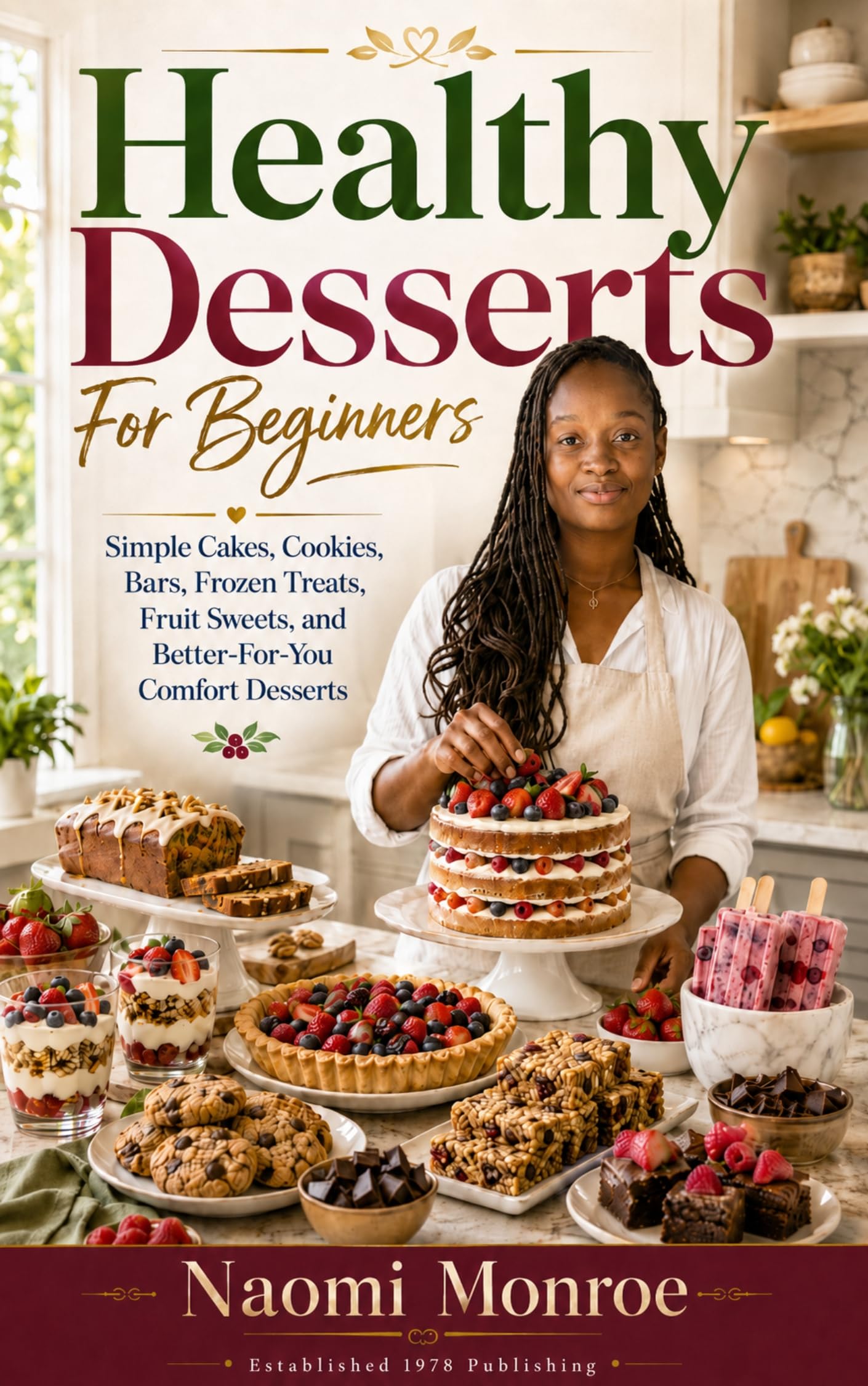 Healthy Desserts for Beginners: Simple Cakes, Cookies, Bars, Frozen Treats, Fruit Sweets, and Better-for-you Comfort Desserts Lyons Kitchen Book