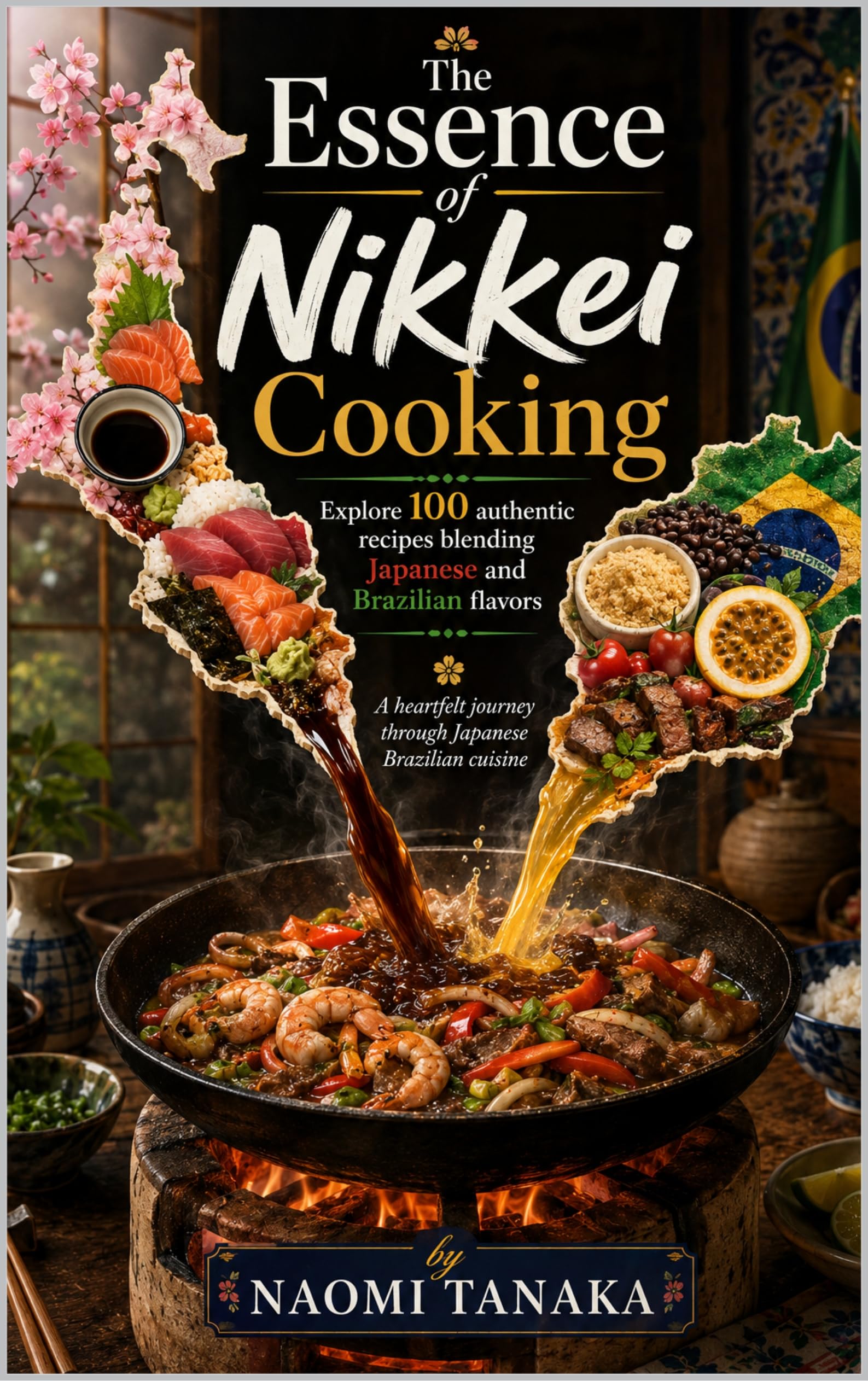The Essence of Nikkei Cooking: Explore 100 Authentic Recipes Blending Japanese and Brazilian Flavors & Niche Cooking Book