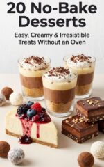 20 No-bake Desserts: Easy, Creamy & Irresistible Treats Without an Oven: Quick & Foolproof Sweet Recipes Perfect for Any Occasion & Easy Everyday ... Recipes for Real-life Kitchens Book
