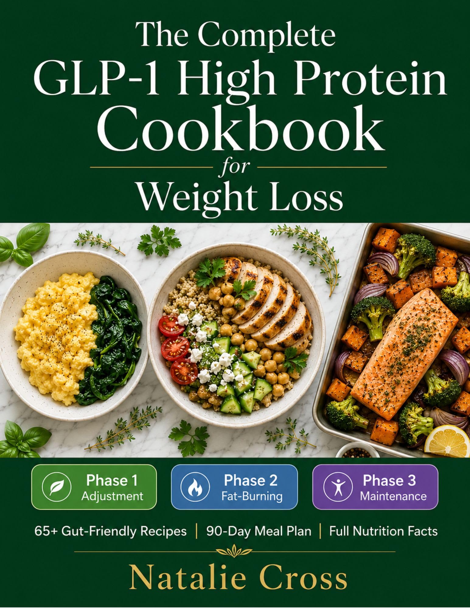 The Complete Glp-1 High Protein Cookbook for Weight Loss: Phase-by-phase Recipes From First Injection to Long-term Results | 90-day Meal Plan to Protect Muscle & Maximize Yo