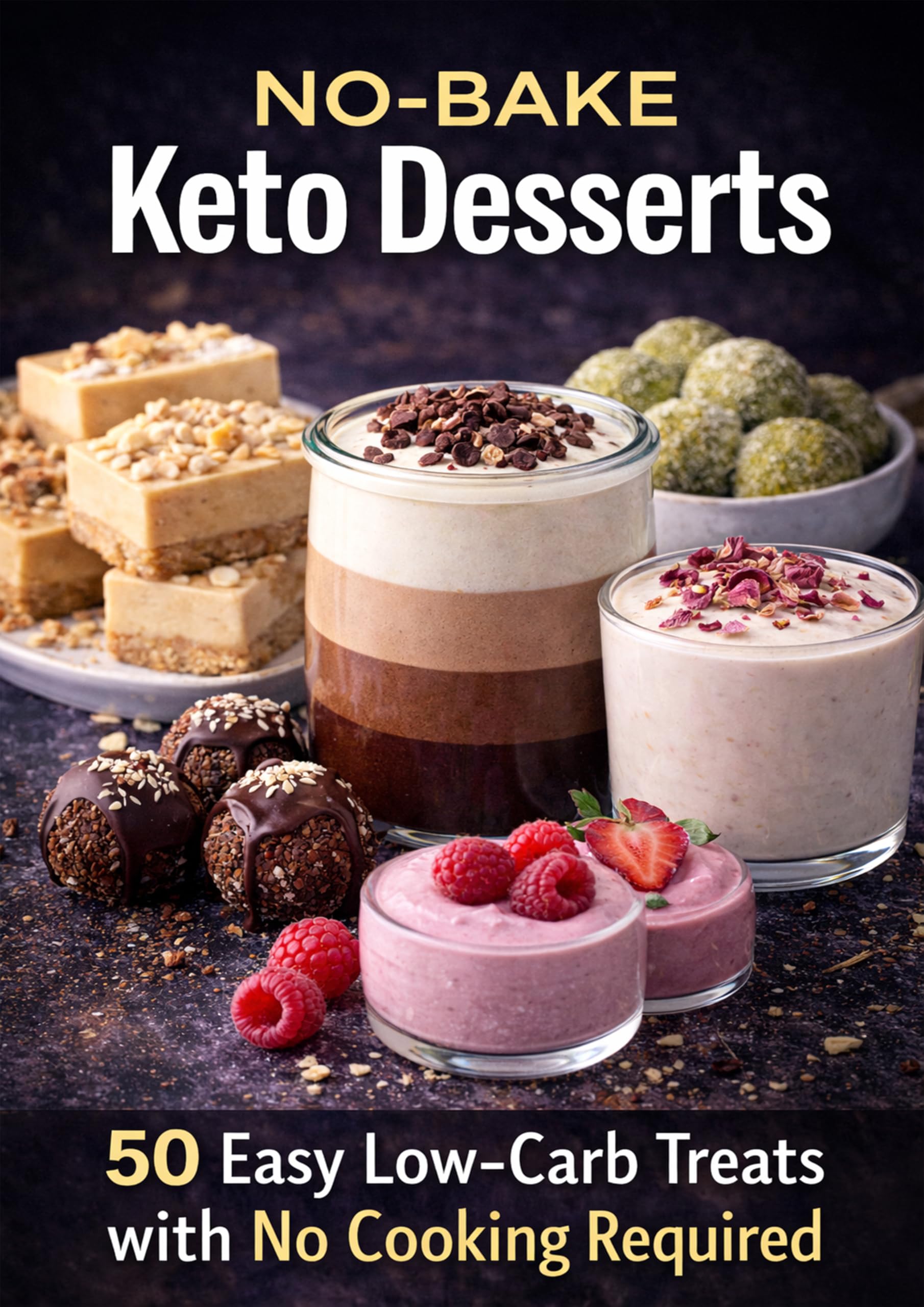 No-bake Keto Desserts: 50 Easy Low-carb Treats With No Cooking