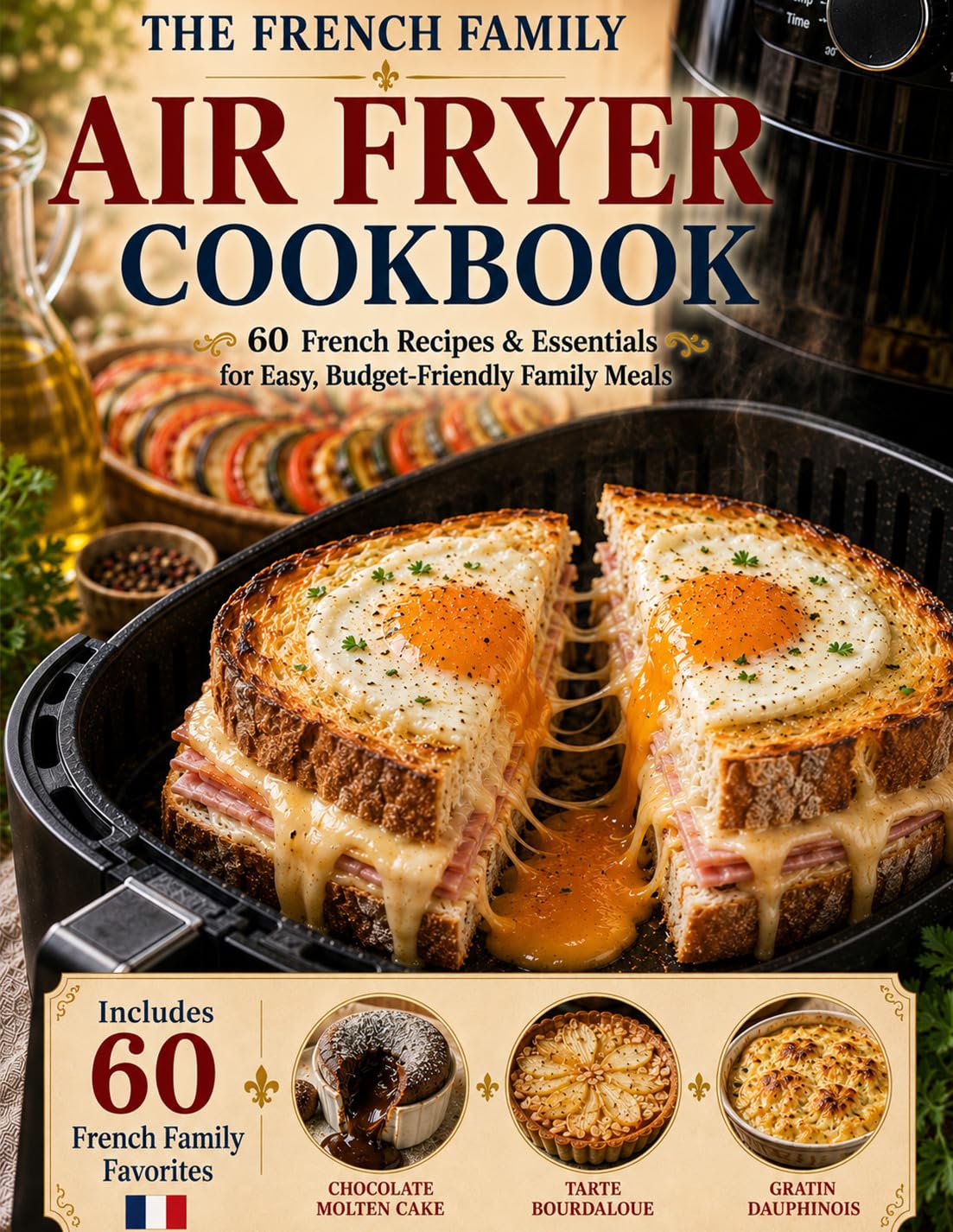 The French Family Air Fryer Cookbook: 60 French Recipes & Essentials for Easy, Budget-friendly Family Meals