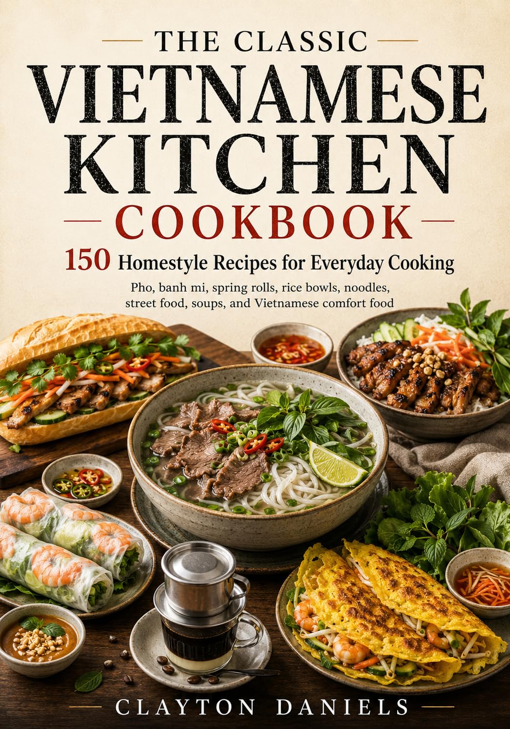 The Classic Vietnamese Kitchen Cookbook: 150 Homestyle Recipes for Pho, Banh Mi, Spring Rolls, Rice Bowls, Noodles, Street Food, Soups, and Everyday Cooking Asian Country Kitchen Series Book
