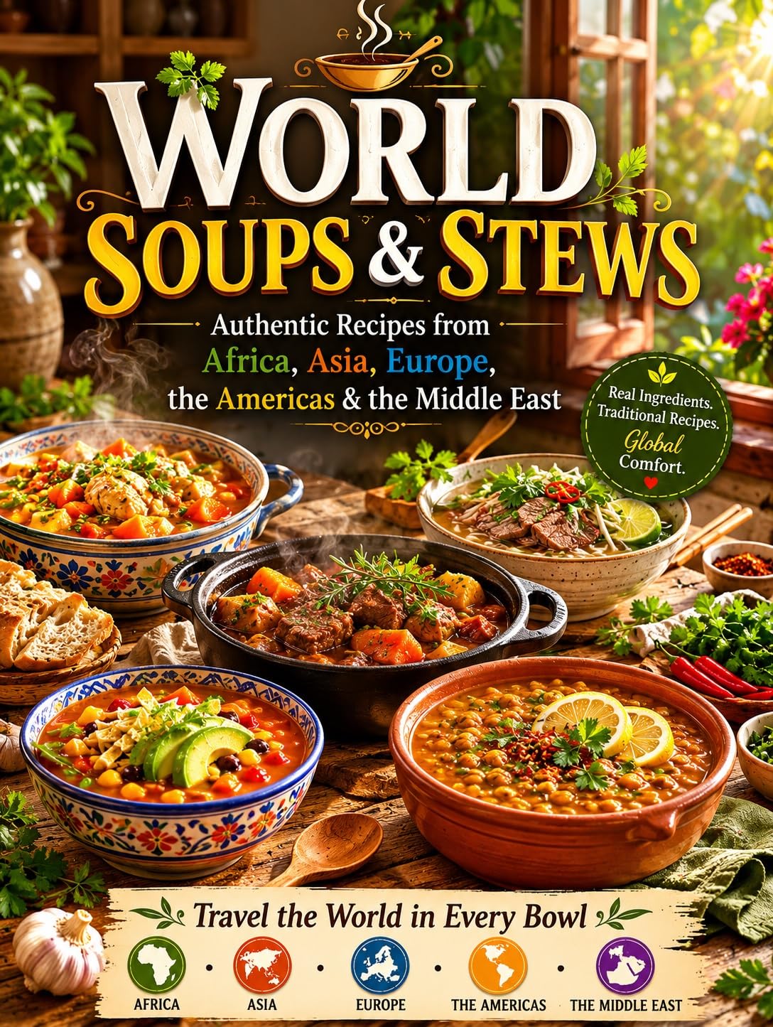World Soups & Stews: Authentic Recipes From Africa, Asia, Europe, the Americas & the Middle East