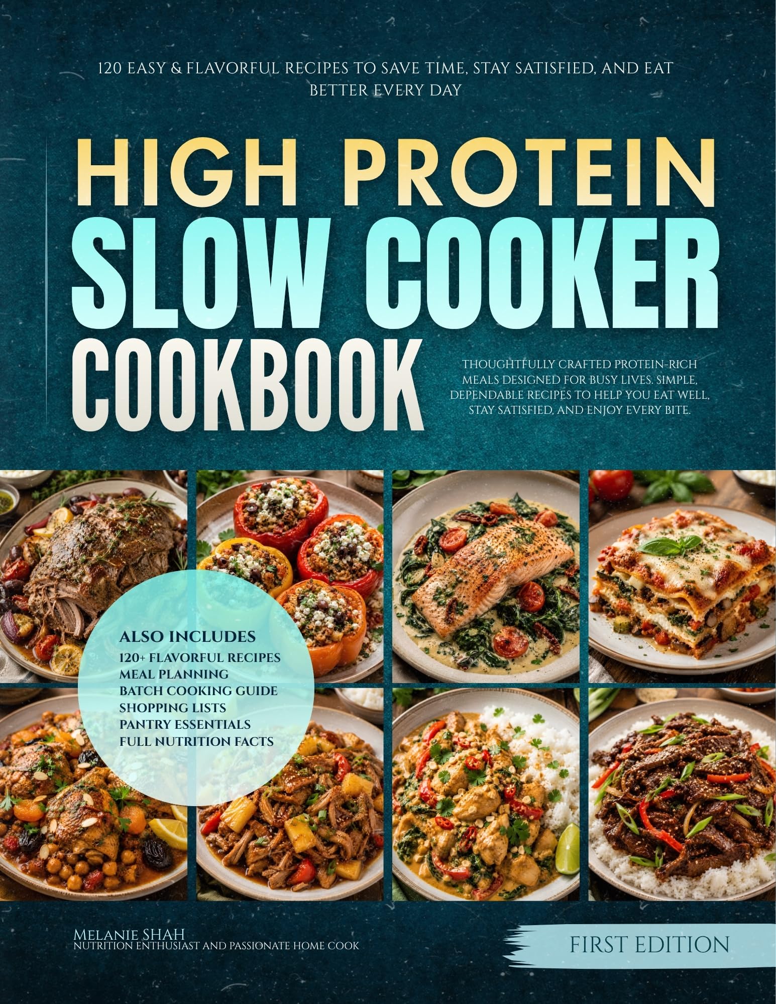 The High Protein Slow Cooker Cookbook: 120 Easy & Flavorful Recipes to Save Time, Stay Satisfied, and Eat Better Every Day Everyday High Protein Diet