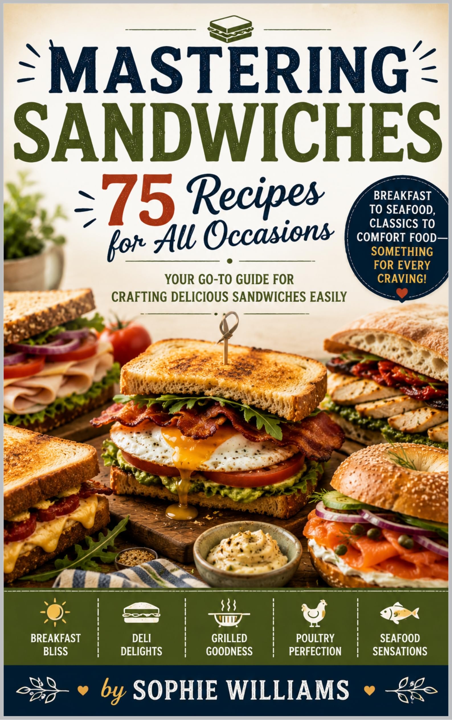 Mastering Sandwiches: 75 Recipes for All Occasions: Your Go-to Guide for Crafting Delicious Sandwiches Easily & Niche Cooking Book