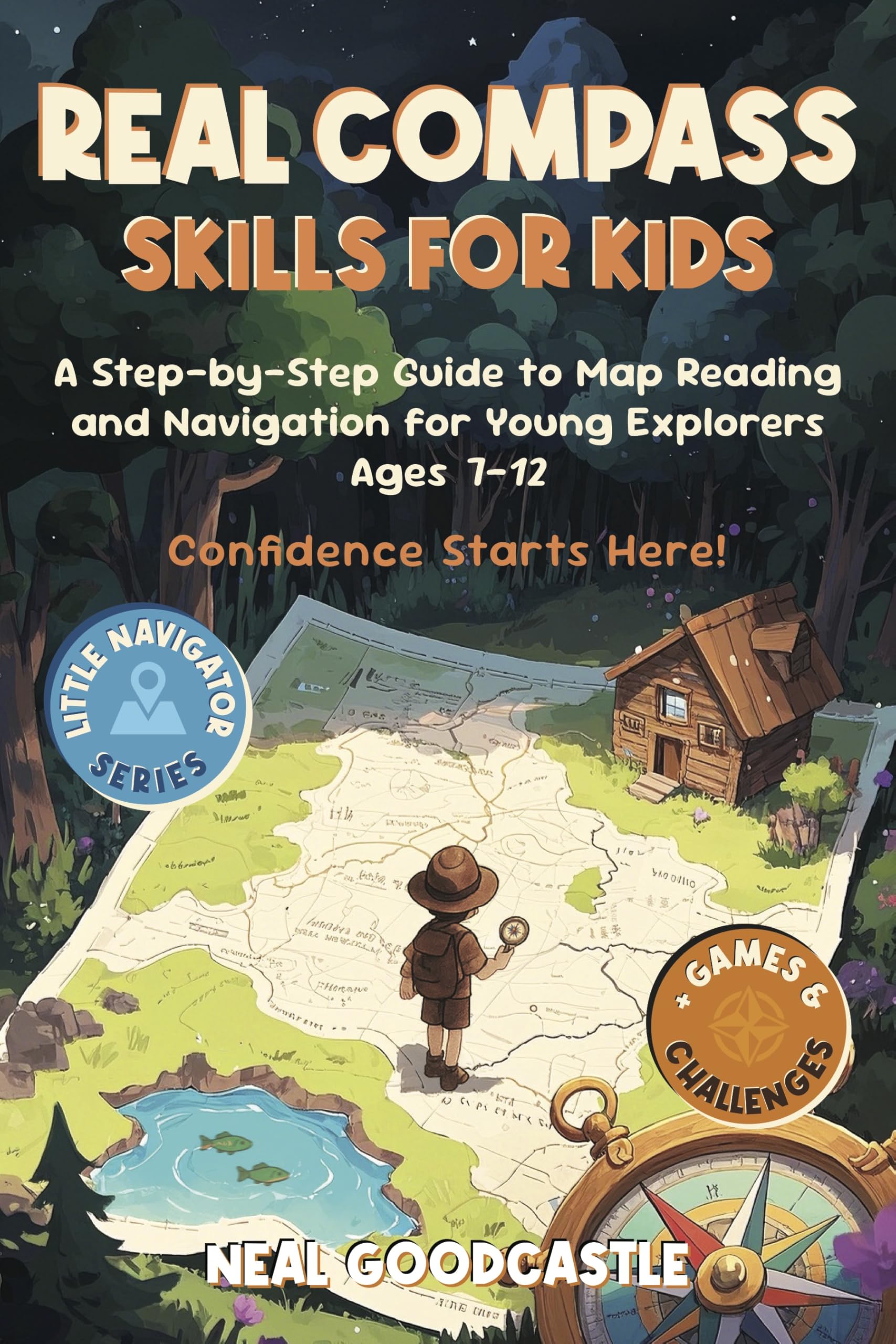 Real Compass Skills for Kids: a Step-by-step Guide to Guide to Map Reading and Navigation for Young Explorers Ages 7-12 Navigator Book