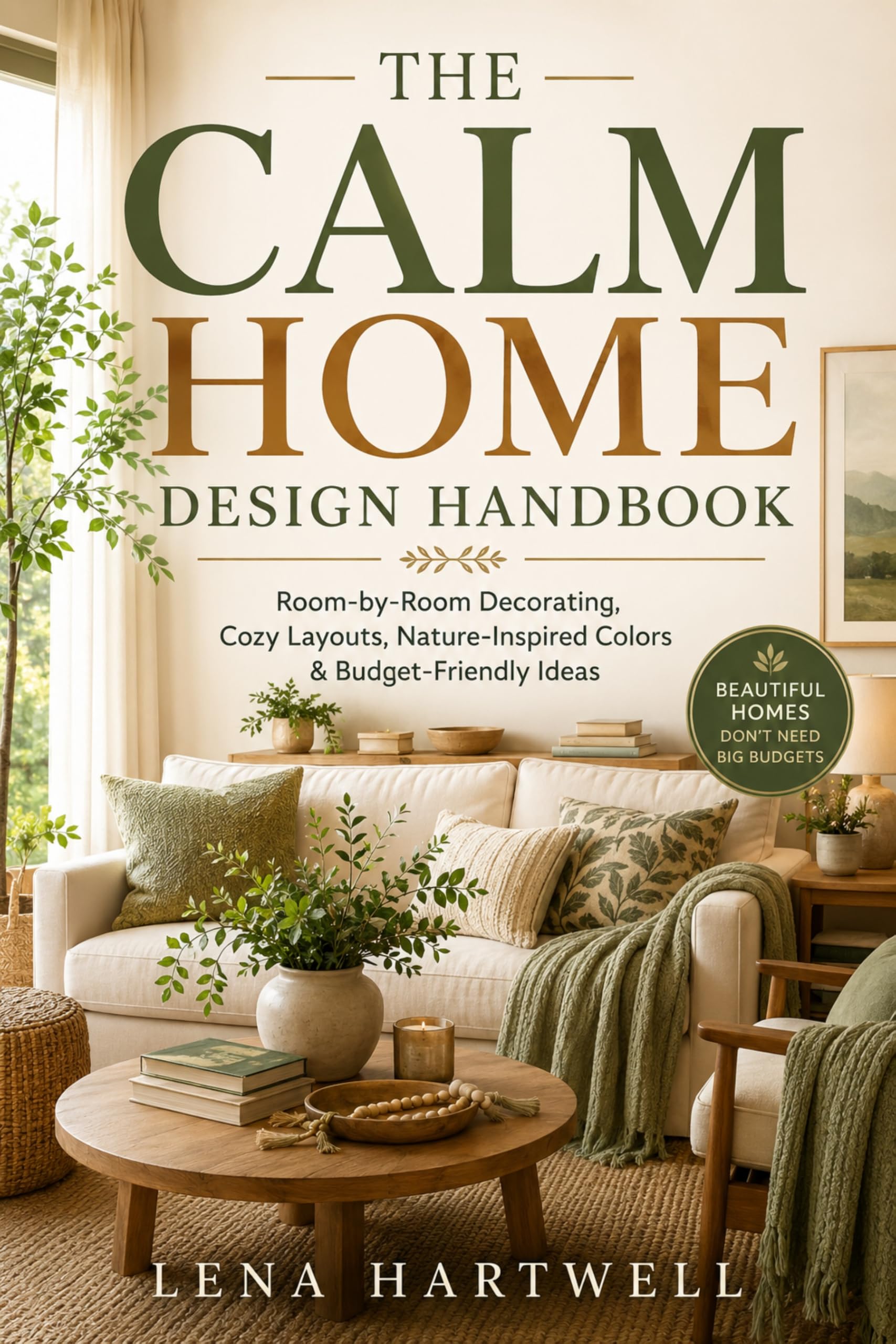The Calm Home Design Handbook: Room-by-room Decorating, Cozy Layouts, Nature-inspired Colors & Budget-friendly Ideas