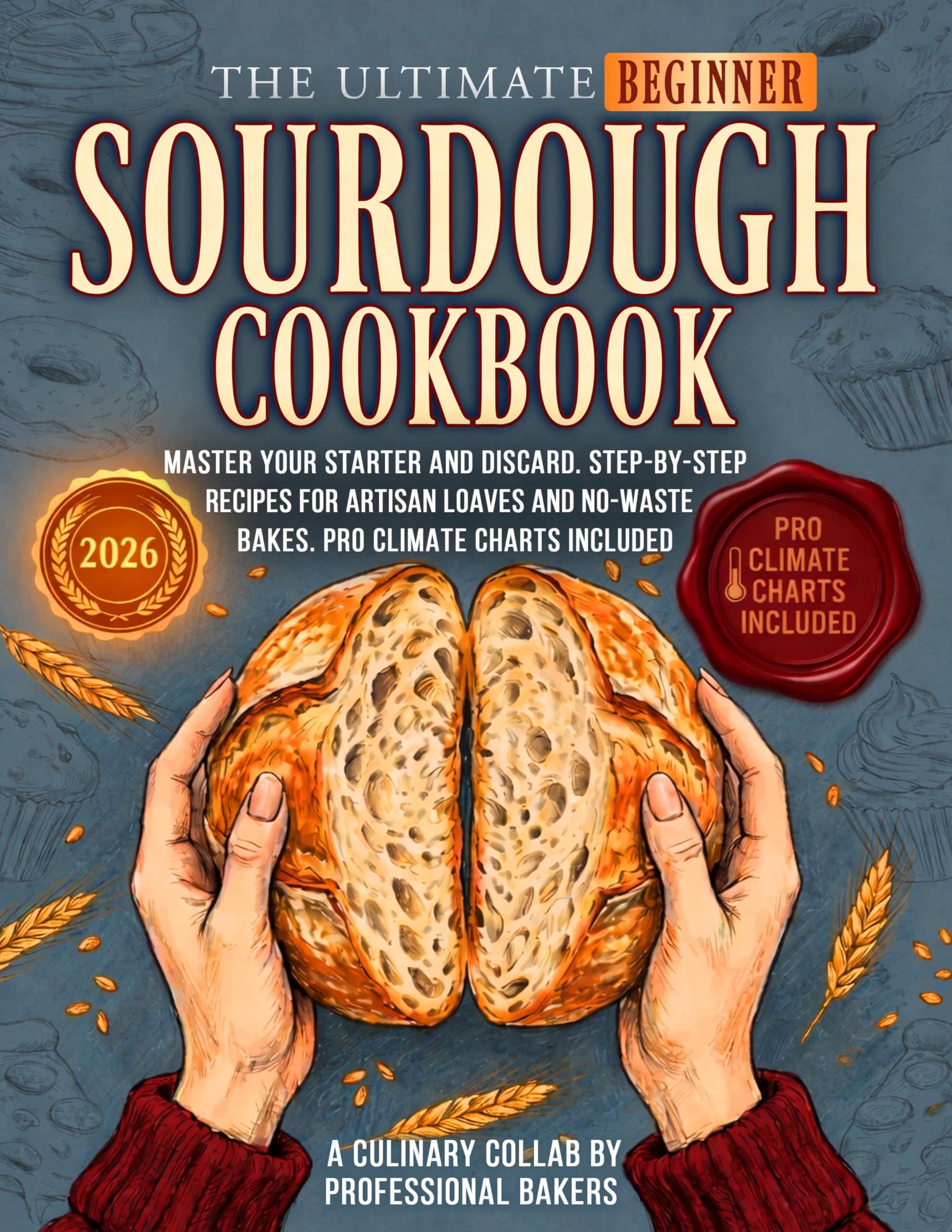 The Ultimate Beginner Sourdough Cookbook: Master Your Starter and Sourdough Discard. Step-by-step Recipes for Artisan Loaves and No-waste Bakes. Pro Climate Charts Included