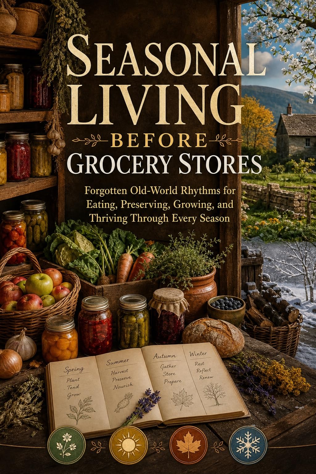Seasonal Living Before Grocery Stores: Forgotten Old-world Rhythms for Eating, Preserving, Growing, and Thriving Through Every Season
