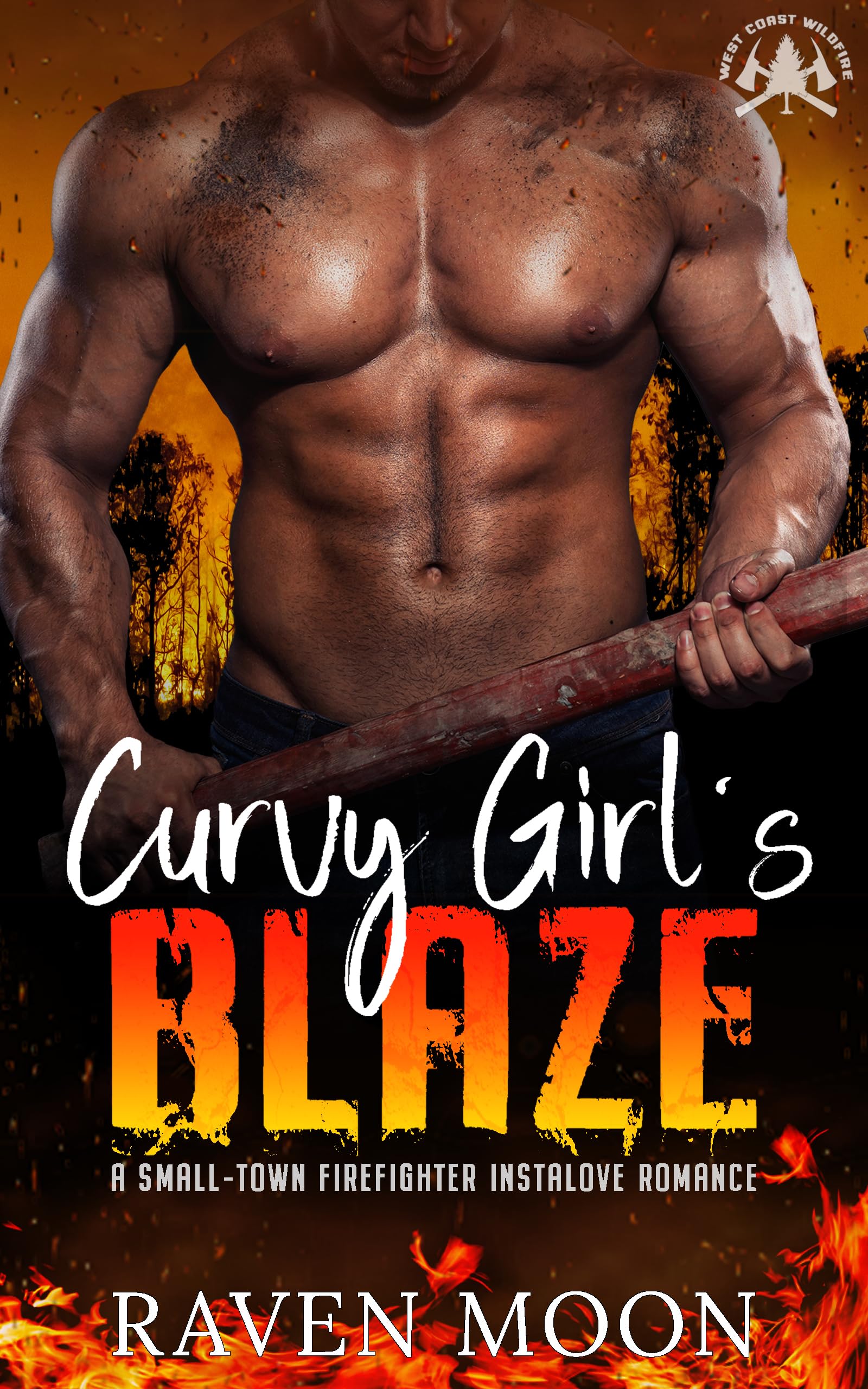 Curvy Girl's Blaze: a Small-town Firefighter Instalove Romance Coast Wildfire Book