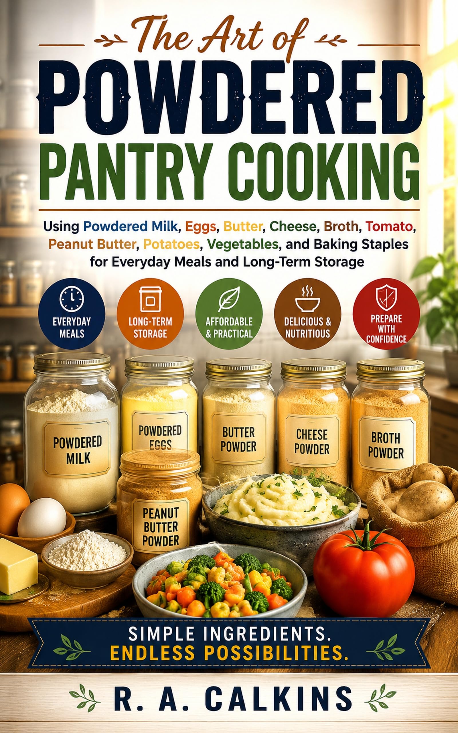 The Art of Powdered Pantry Cooking: Using Powdered Milk, Eggs, Butter, Cheese, Broth, Tomato, Peanut Butter, Potatoes, Vegetables, and Baking Staples for Everyday Meals and Long-term Storage