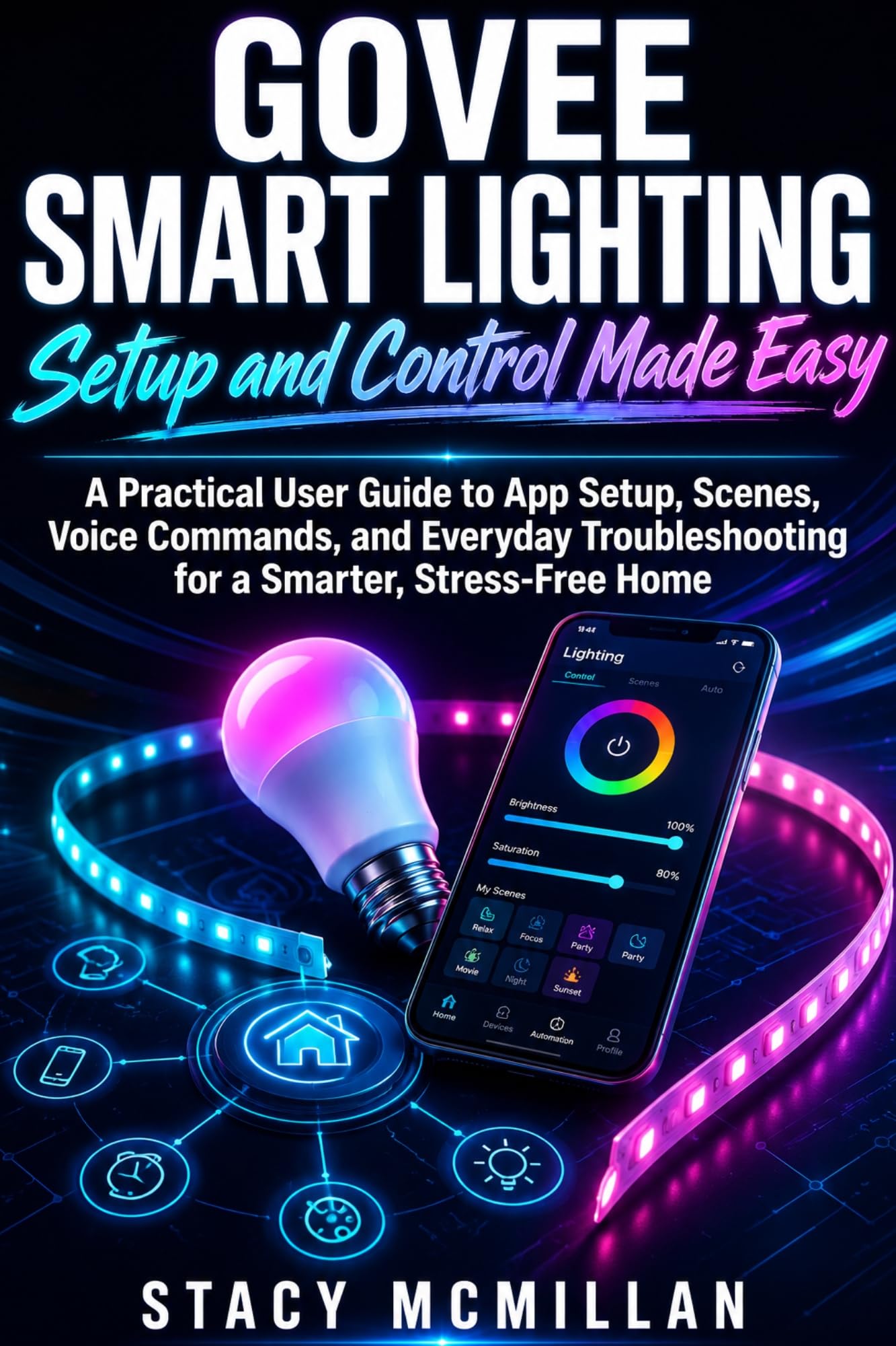 Govee Smart Lighting - Setup and Control Made Easy: a Practical User Guide to App Setup, Scenes, Voice Commands, and Everyday Troubleshooting for a Smarter, Stress-free Home Setup To