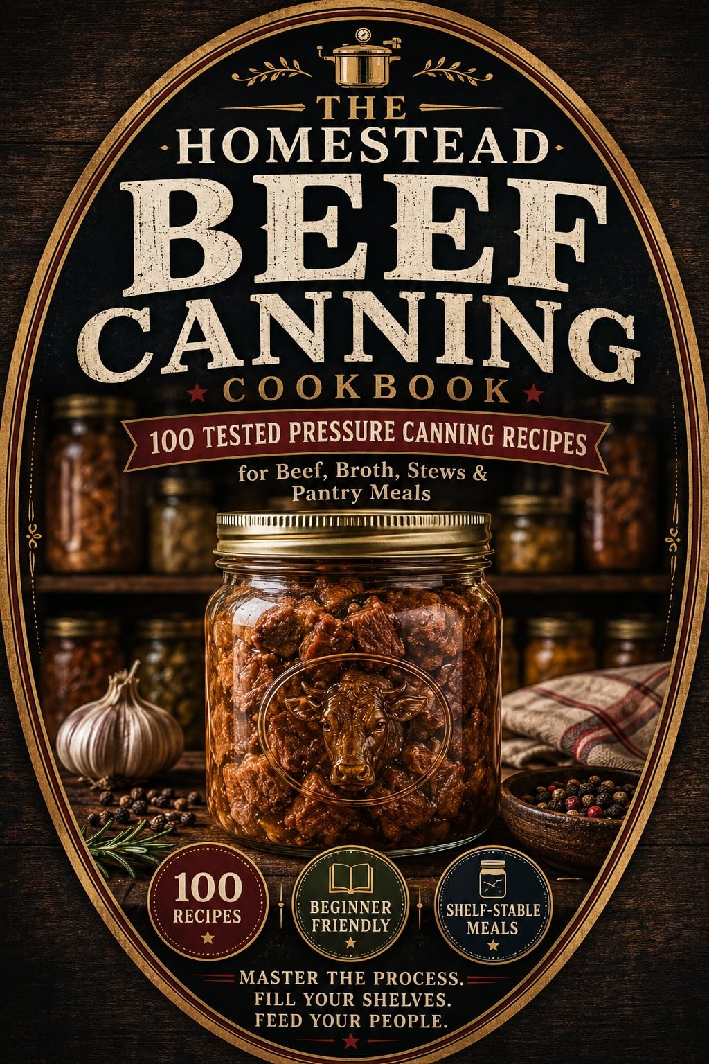 The Homestead Beef Canning Cookbook: a Practical Guide to Safe Pressure Canning Beef With 100 Recipes for Shelf-stable Meals, Broths, Soups, and Everyday ... Homestead Pressure Canning Library Book