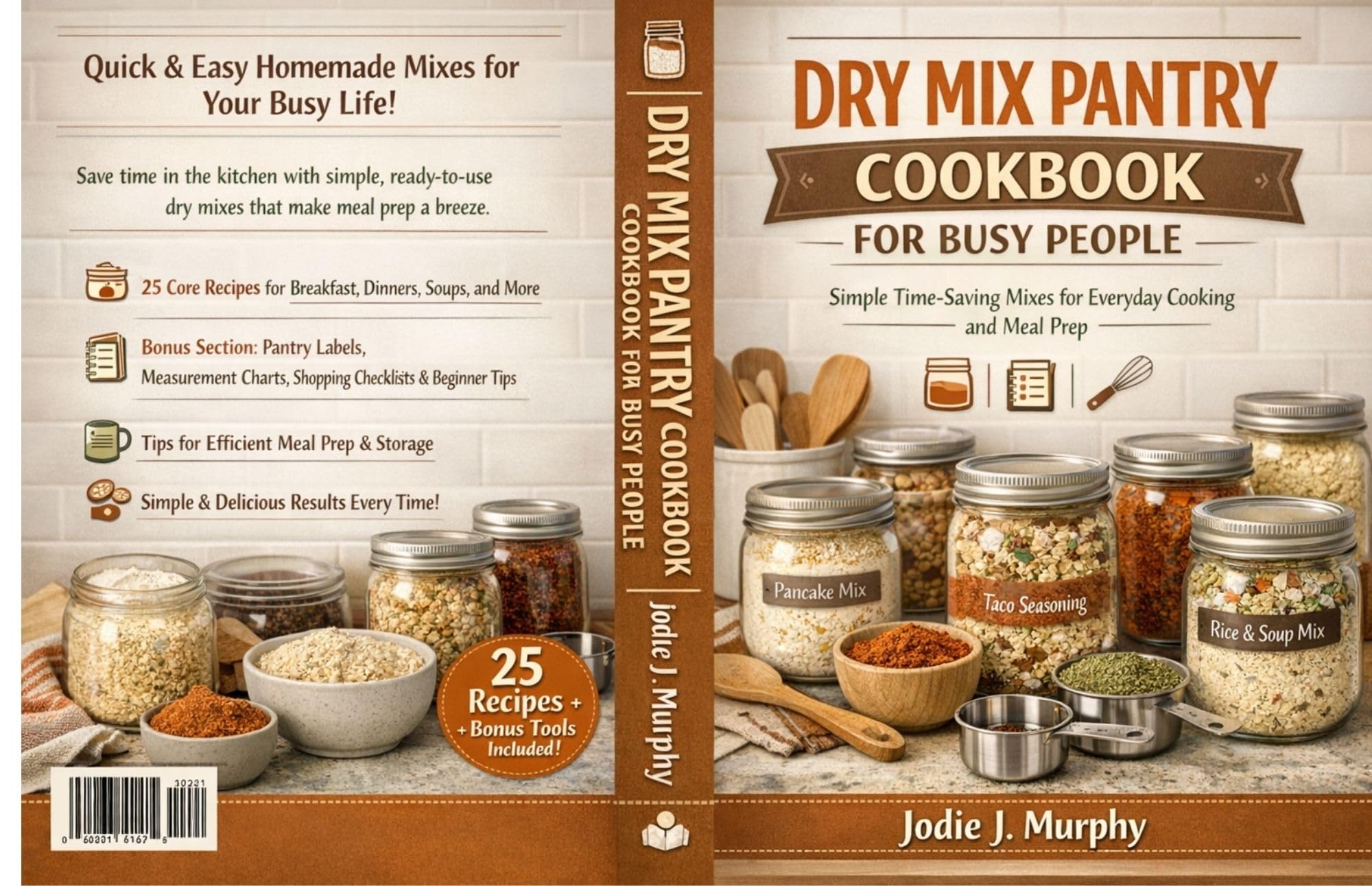 Dry Mix Pantry Cookbook for Busy People: Simple Time-saving Mixes for Everyday Cooking and Meal Prep