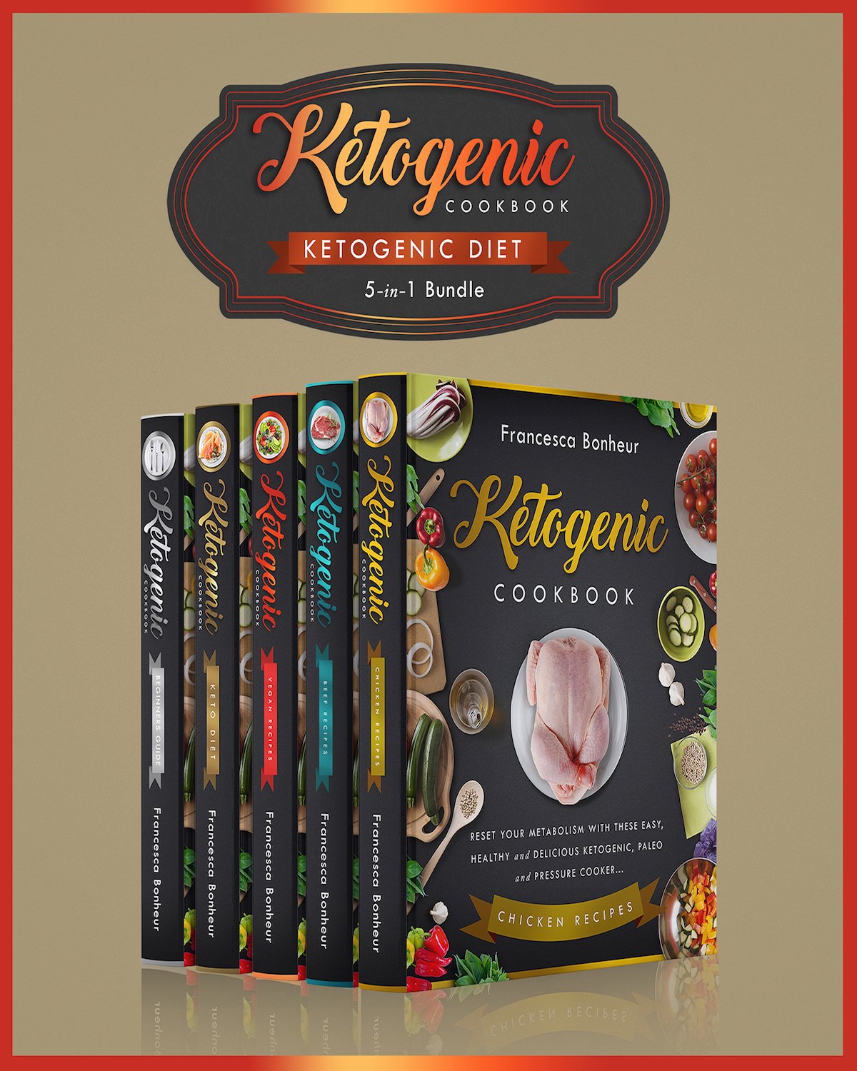 Ketogenic Diet: 5 in 1 Bundle Set ! Reset Your Metabolism With These Easy, Healthy and Delicious Ketogenic Recipes! Cookbook Box Sets