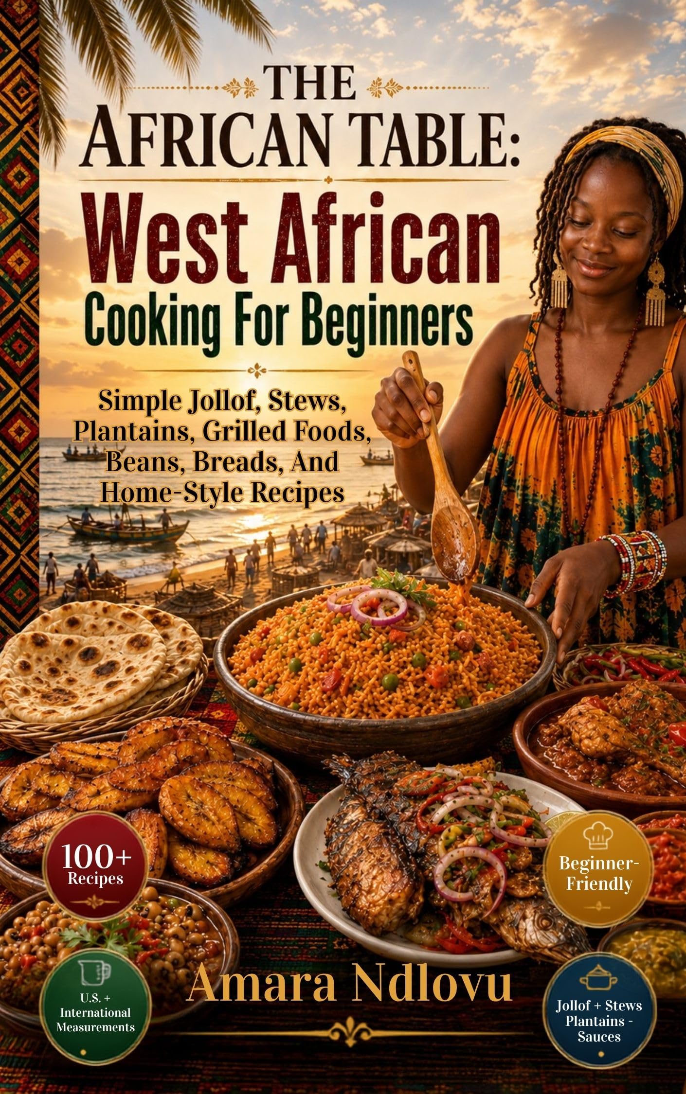 The African Table: West African Cooking for Beginners: Simple Jollof, Stews, Plantains, Grilled Foods, Beans, Breads, and Home-style Recipes Lyons Kitchen Book