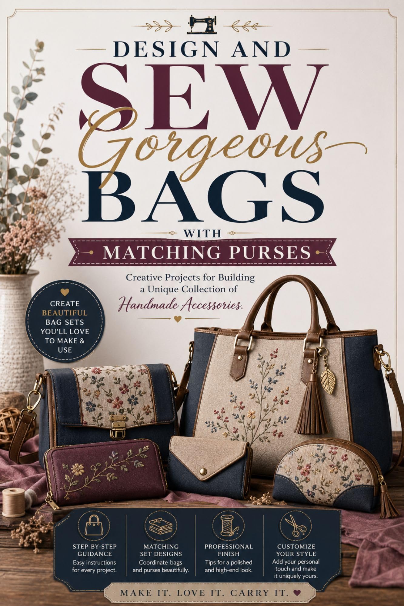 Design and Sew Gorgeous Bags With Matching Purses: Creative Projects for Building a Unique Collection of Handmade Accessories