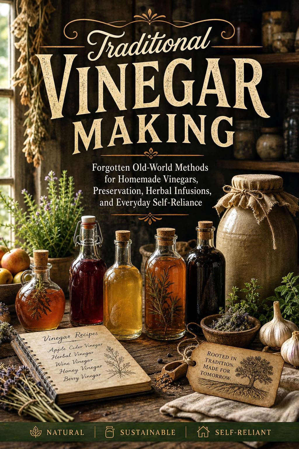 Traditional Vinegar Making: Forgotten Old-world Methods for Homemade Vinegars, Preservation, Herbal Infusions, and Everyday Self-reliance