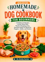 Homemade Dog Cookbook for Beginners: 110 Balanced Recipes, 5-week Meal Plan, Weekly Shopping Lists, Nutrition Basics & Meals for Puppies, Adults, and Seniors