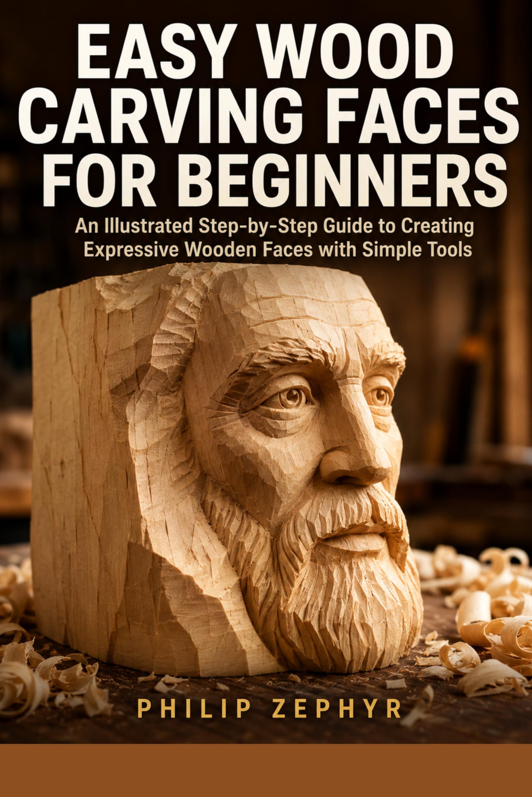 Easy Wood Carving Faces for Beginners: an Illustrated Step-by-step Guide to Creating Expressive Wooden Faces With Simple Tools