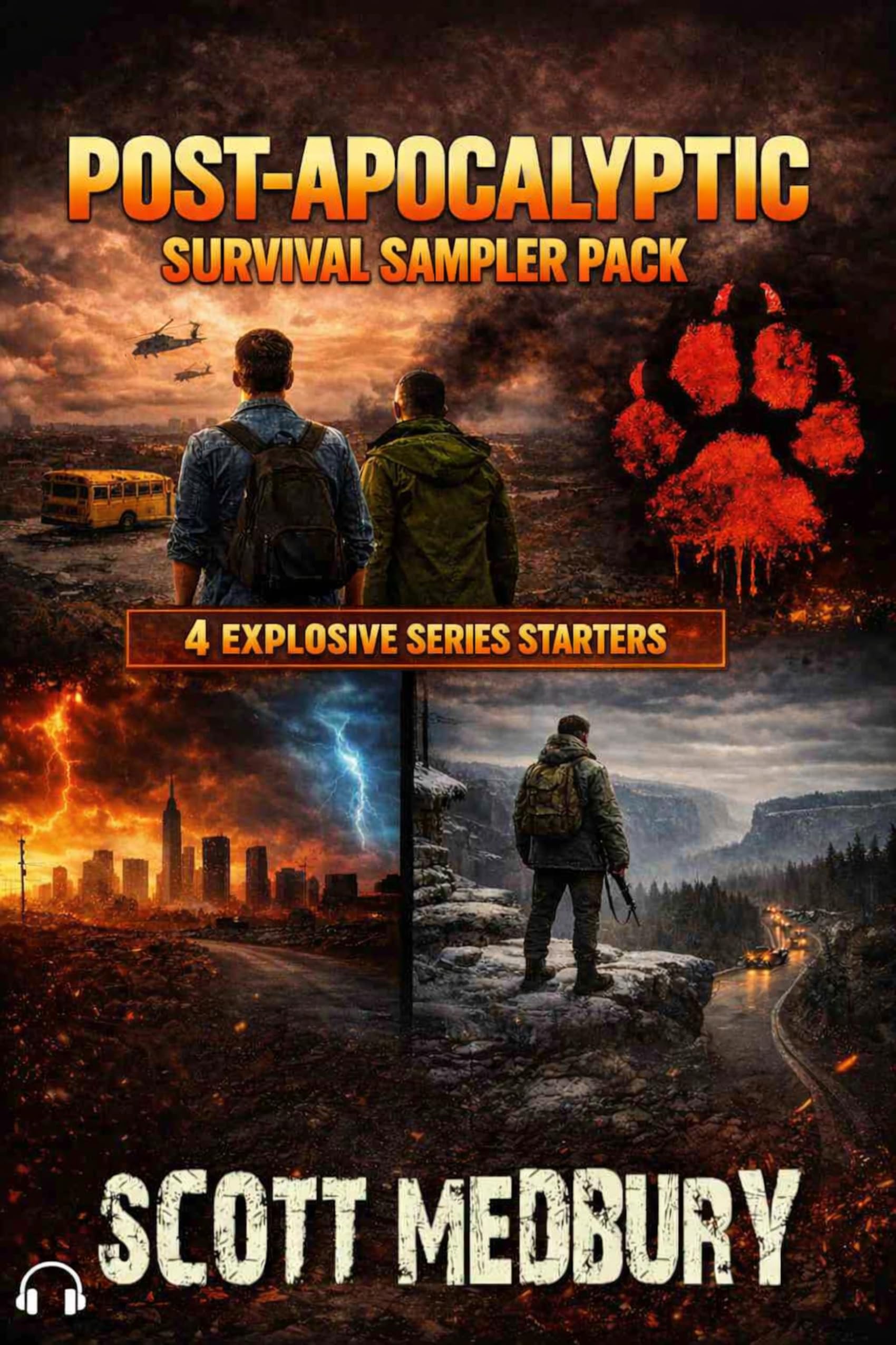The Post-apocalyptic Survival Sampler Pack: 4 Explosive Series Starters