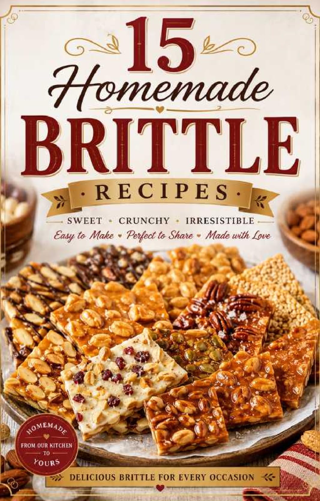 15 Homemade Brittle Recipes: Delicious Candy Brittle Recipes With Bonus Guides, Candy Charts, and Homemade Sweet Treat Ideas