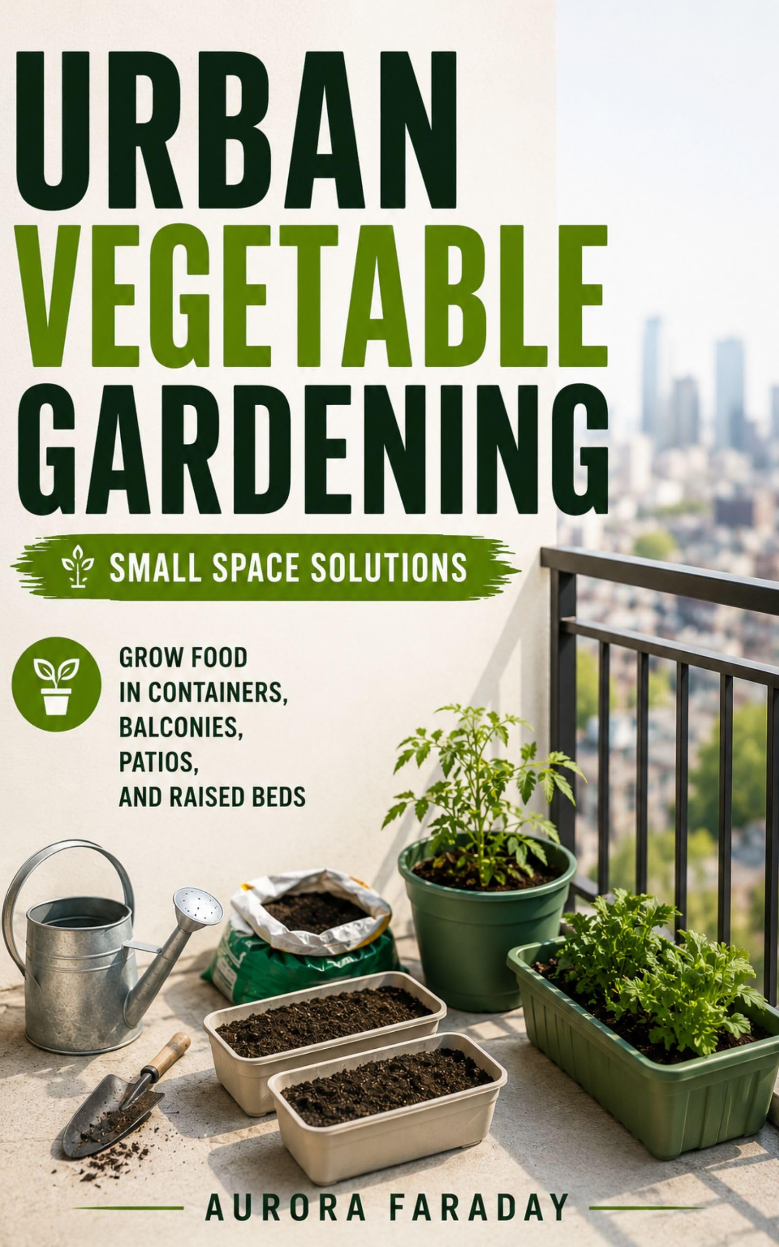 Urban Vegetable Gardening: Small Space Solutions: Grow Food in Containers, Balconies, Patios, and Raised Beds — Practical, Budget-friendly Guide for Beginners