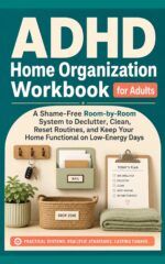 Adhd Home Organization Workbook for Adults: a Shame-free Room by Room System to Declutter, Clean, Reset Routines, and Keep Your Home Functional on Low-energy Days
