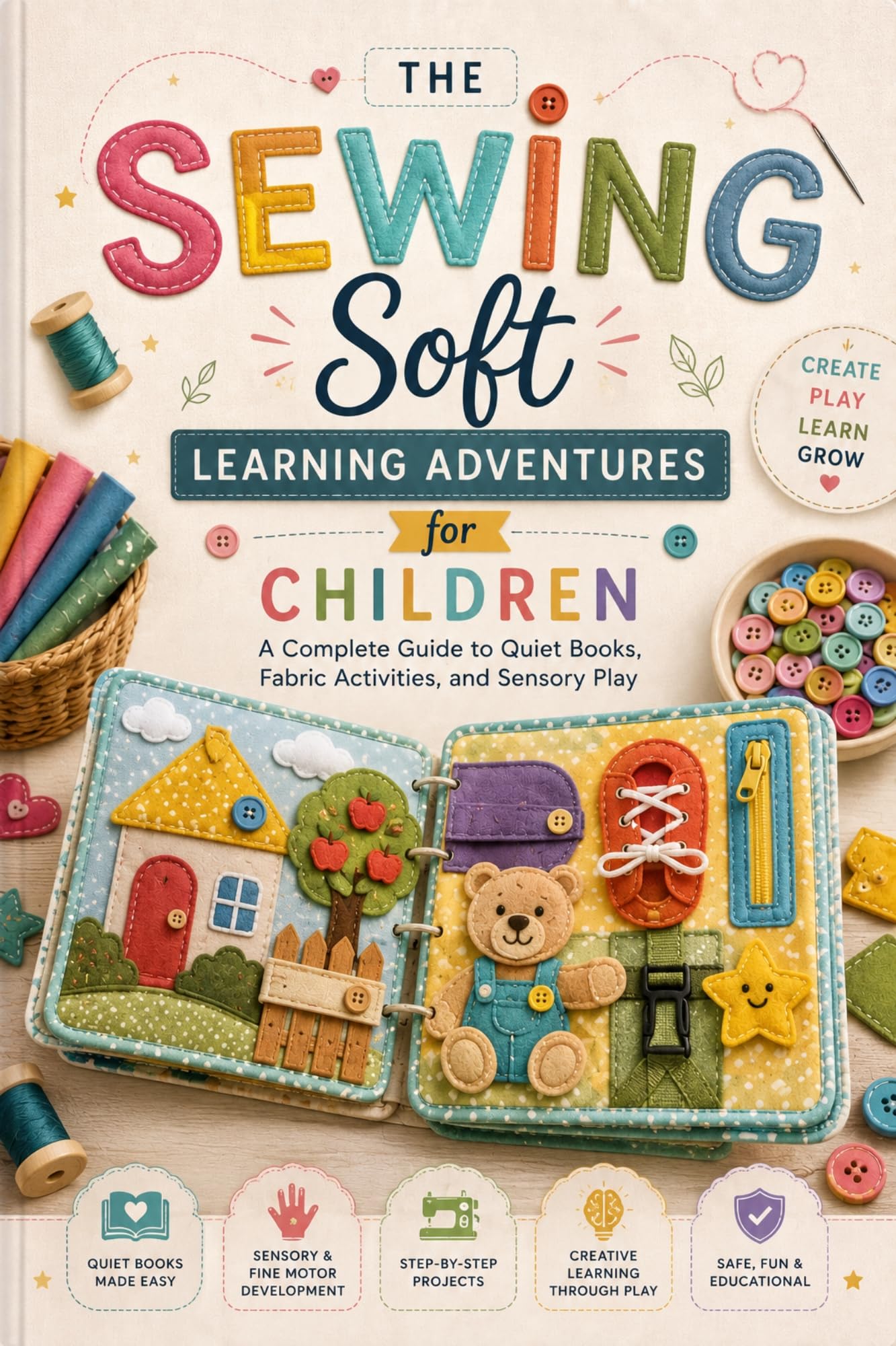 The Sewing Soft Learning Adventures for Children: a Complete Guide to Quiet Books, Fabric Activities, and Sensory Play