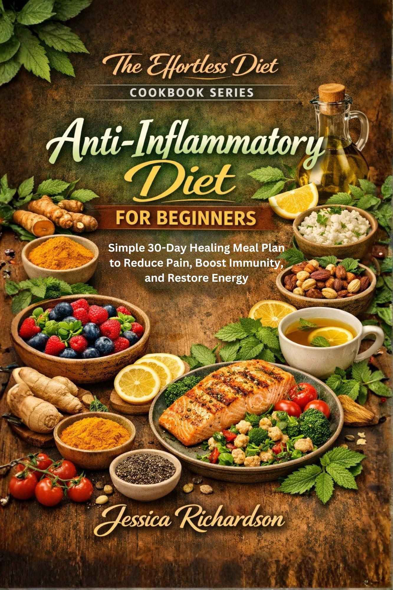 Anti-inflammatory Diet for Beginners: Simple 30-day Healing Meal Plan to Reduce Pain, Boost Immunity, and Restore Energy Effortless Diet Cookbook