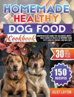 Homemade Healthy Dog Food Cookbook: 150 Recipes and Comprehensive Guide for Balanced, Nutritious Dishes & Treats to Support Your Pet’s Health, Energy, and Wellness, Includes a 30-day Meal Plan
