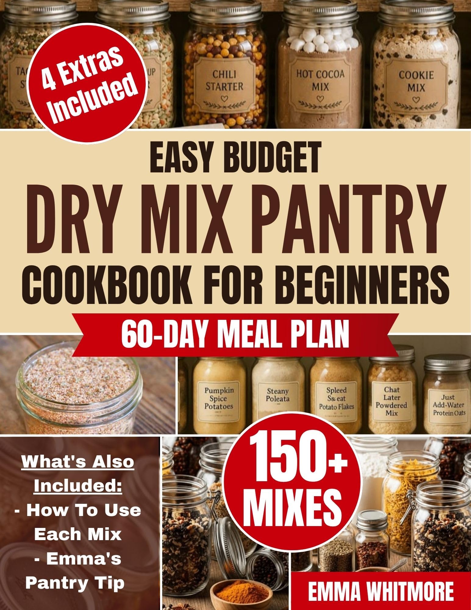 Easy Budget Dry Mix Pantry Cookbook for Beginners: Create Homemade Pantry Mixes That Save Time and Money, Reduce Food Waste, and Turn Everyday Ingredients Into Reliable Family Meals