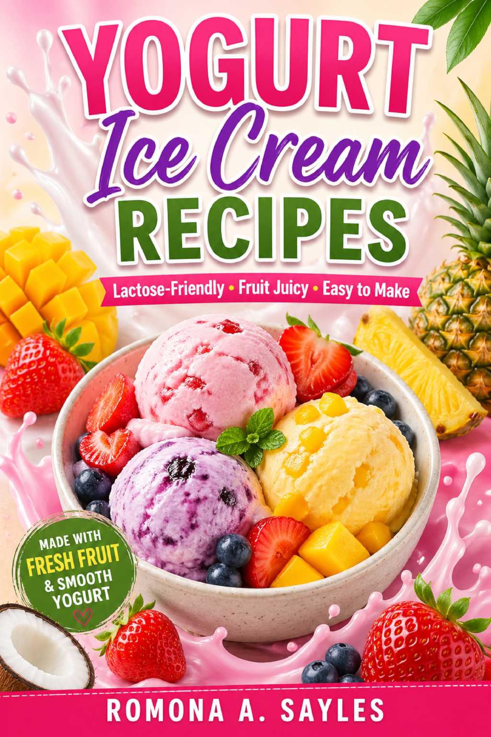 Yogurt Ice Cream Recipes: Lactose-friendly • Fruit Juicy • Easy to Make
