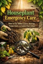 Houseplant Emergency Care: How to Fix Yellow Leaves, Root Rot, Fungus Gnats, and Sudden Plant Collapse