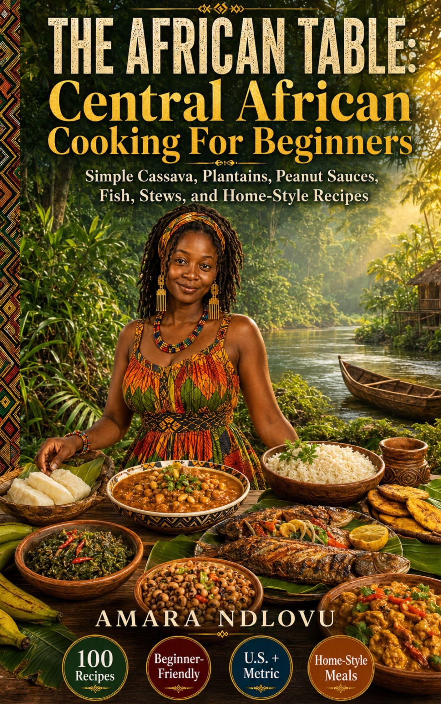 The African Table: Central African Cooking for Beginners: Simple Cassava, Plantains, Peanut Sauces, Fish, Stews, and Home-style Recipes Lyons Kitchen Book