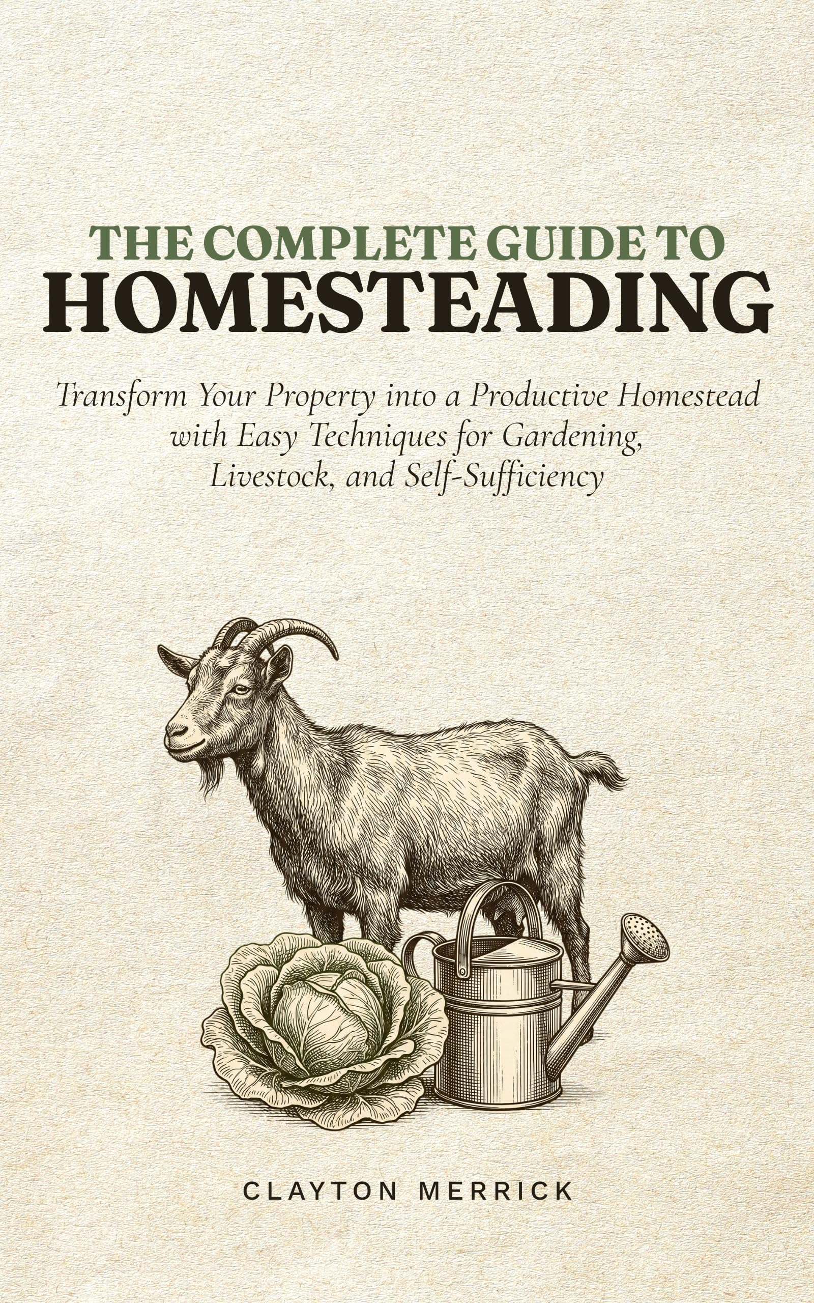 The Complete Guide to Homesteading: Transform Your Property Into a Productive Homestead With Easy Techniques for Gardening, Livestock, and Self-sufficiency