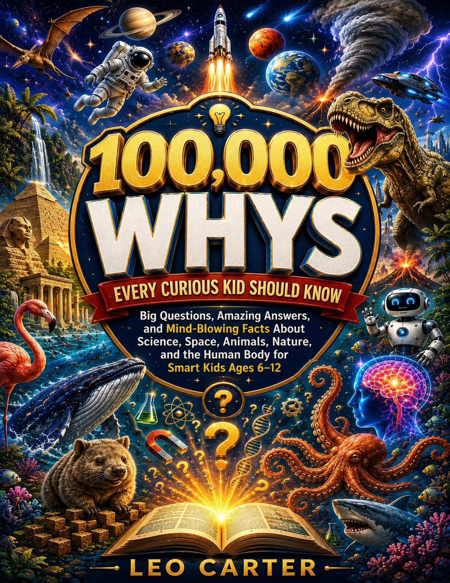 100,000 Whys Every Curious Kid Should Know: Big Questions, Amazing Answers, and Mind-blowing Facts About Science, Space, Animals, Nature, and the Human Body for Smart Kids Ages 6–12