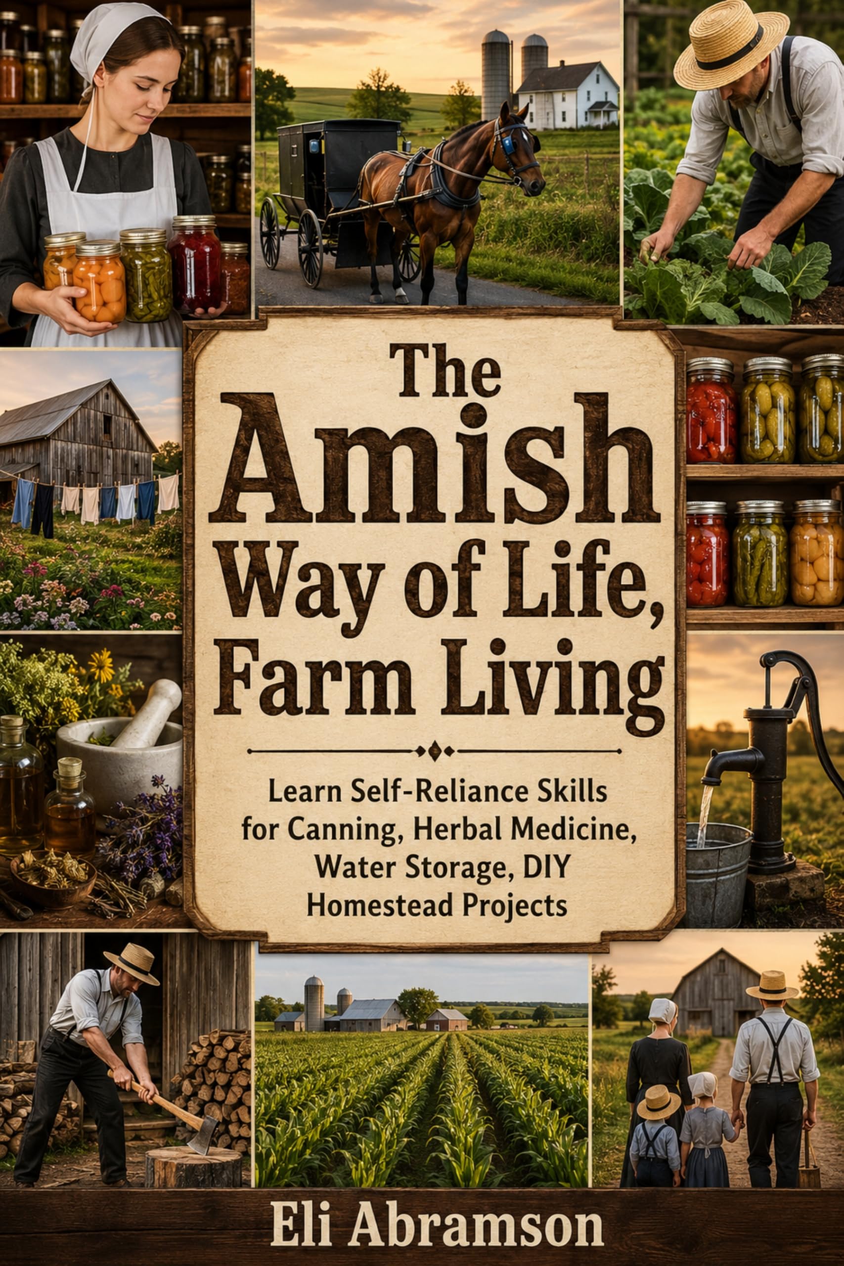 The Amish Way of Life, Farm Living: Learn Self-reliance Skills for Canning, Herbal Medicine, Water Storage, Diy Homestead Projects