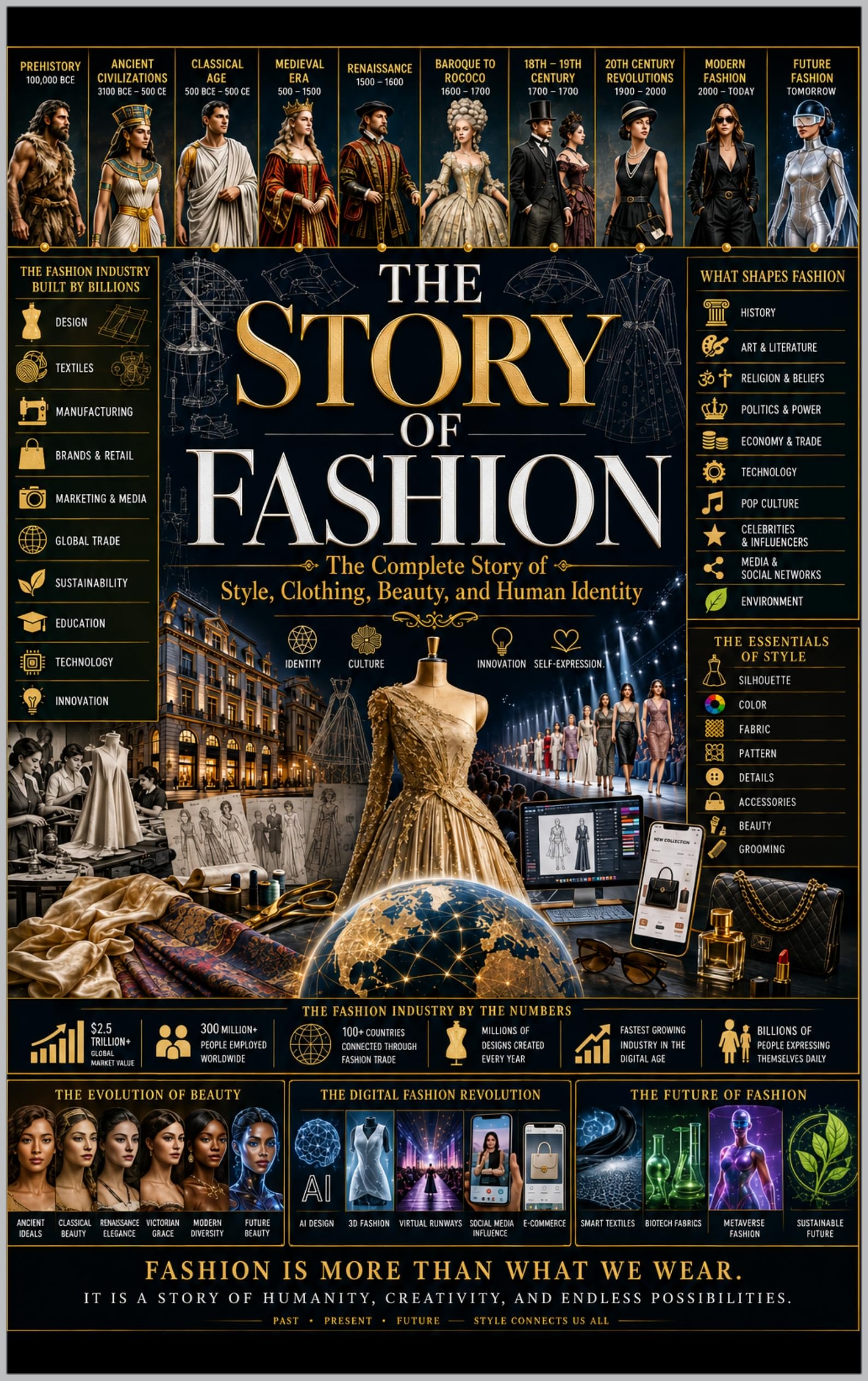 The Story of Fashion: the Complete Story of Style, Clothing, Beauty, and Human Identity
