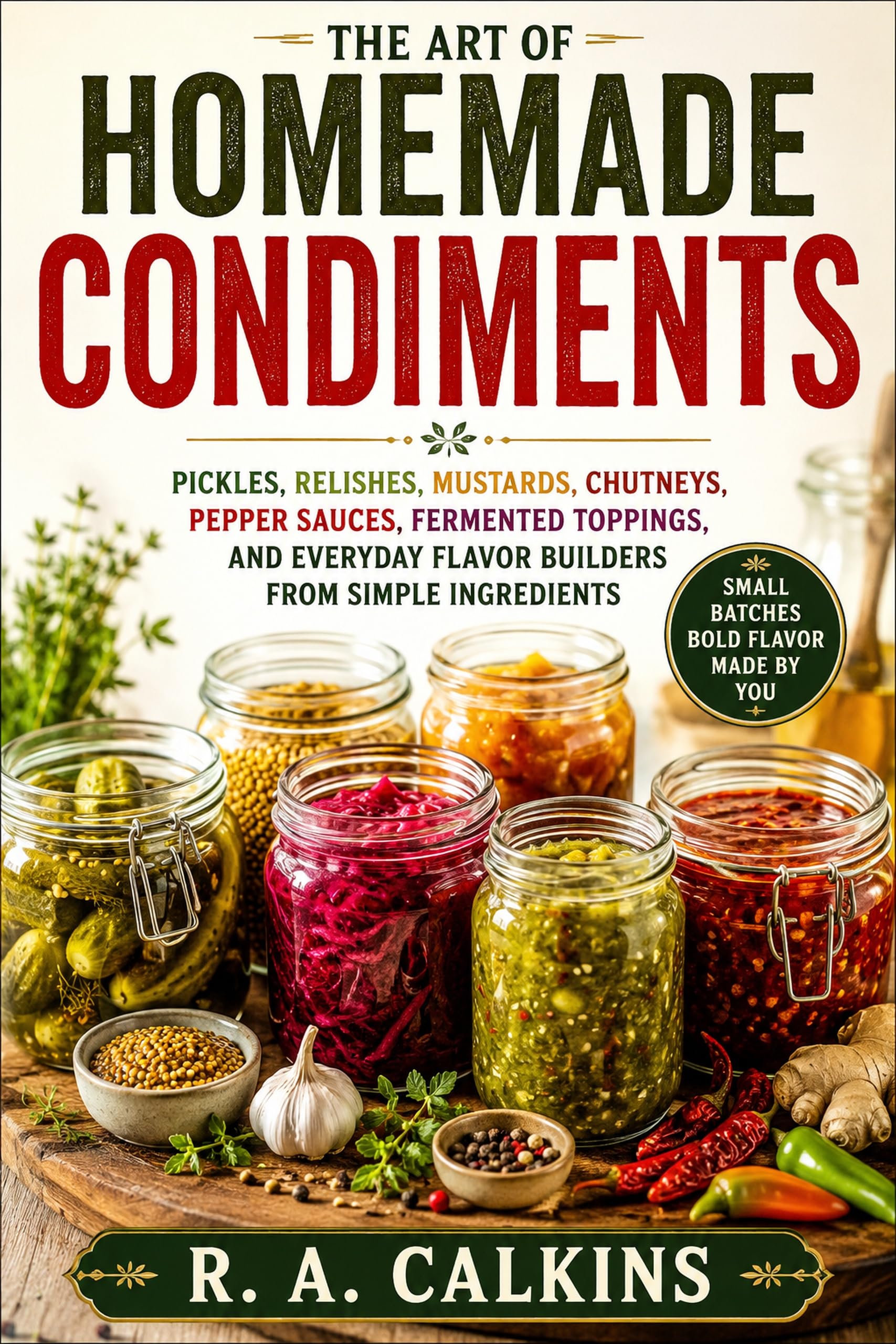 The Art of Homemade Condiments: Pickles, Relishes, Mustards, Chutneys, Pepper Sauces, Fermented Toppings, and Everyday Flavor Builders From Simple Ingredients