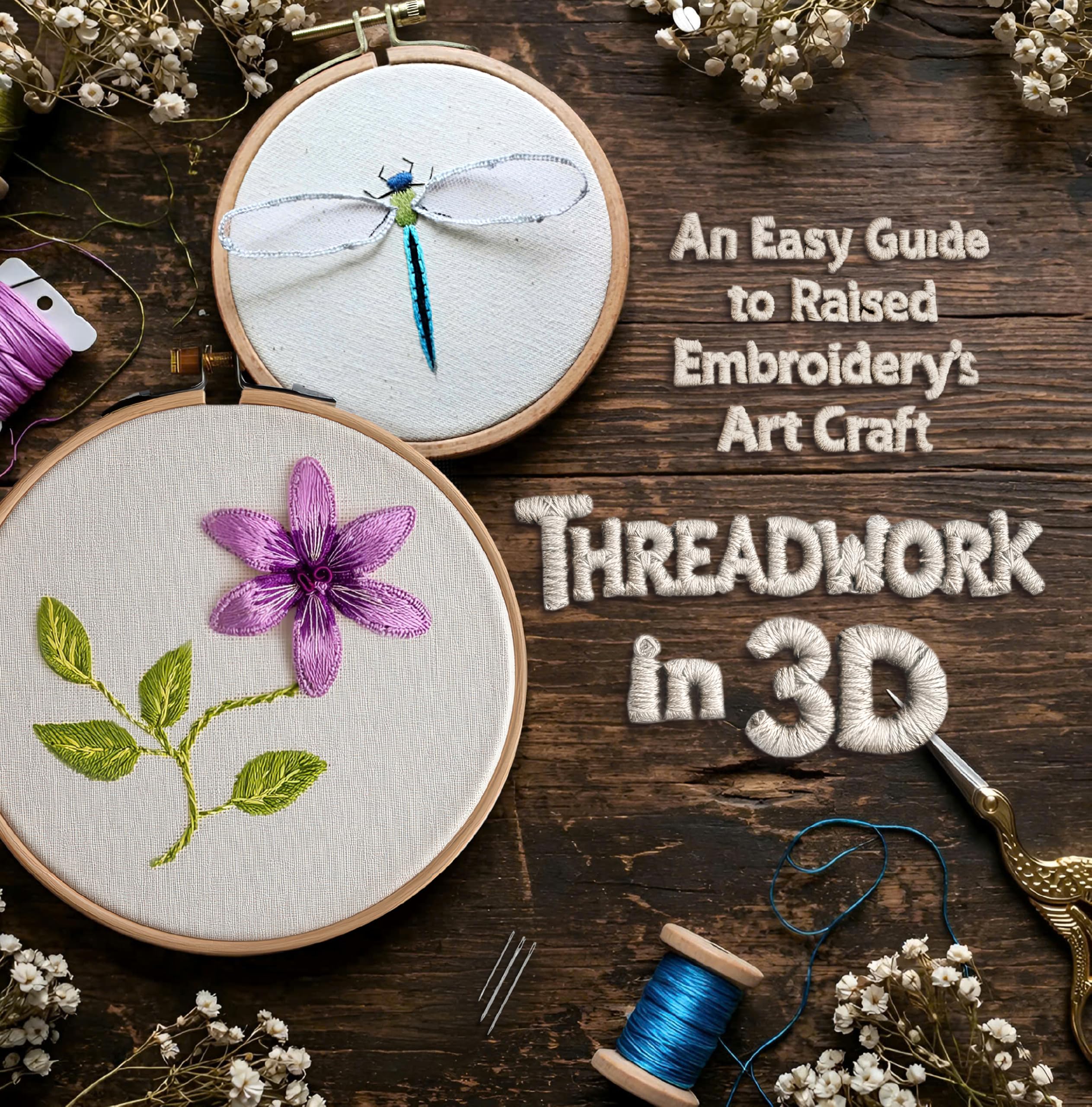 Threadwork in 3d: an Easy Guide to Raised Embroidery’s Art Craft