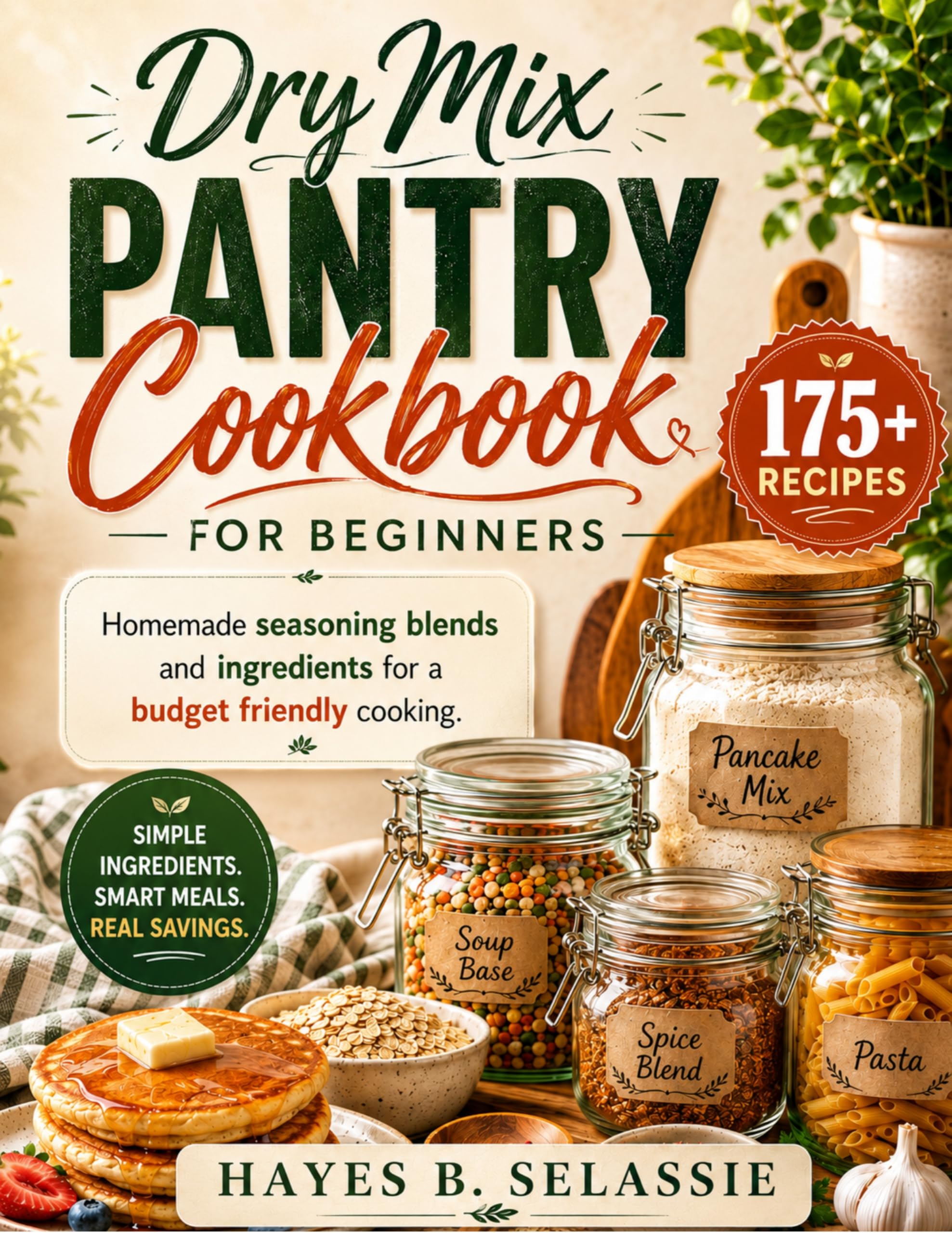 Dry Mix Pantry Cookbook for Beginners : 175+ Homemade Seasoning Blends and Ingredients for a Budget Friendly Cooking. 30-day Meal Plan, Shopping List & Substitution Guide Included