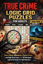 True Crime Logic Grid Puzzles for Adults – Large Print Solve Classic Whodunits, Digital Crimes, and High-risk Cases With 20 Advanced Logic ... Hard Mystery & Deductive Reasoning