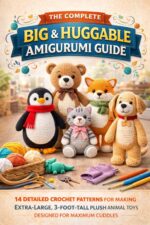 The Complete Big & Huggable Amigurumi Guide: 14 Detailed Crochet Patterns for Making Extra-large, 3-foot-tall Plush Animal Toys Designed for Maximum Cuddles