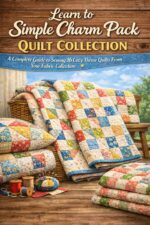 Learn to Simple Charm Pack Quilt Collection: a Complete Guide to Sewing 16 Cozy Throw Quilts From Your Fabric Collection