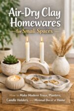 Air-dry Clay Homewares for Small Spaces : How to Make Modern Trays, Planters, Candle Holders, and Minimal Decor at Home